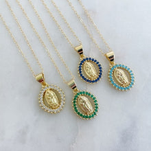 Load image into Gallery viewer, Crystal Virgin Mary Necklace