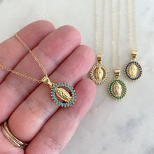 Load image into Gallery viewer, Crystal Virgin Mary Necklace