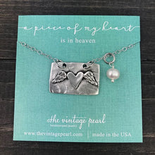 Load image into Gallery viewer, A Piece Of My Heart Is In Heaven Necklace