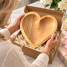 Load image into Gallery viewer, Wooden Prayer Bowl and Prayer Card Set
