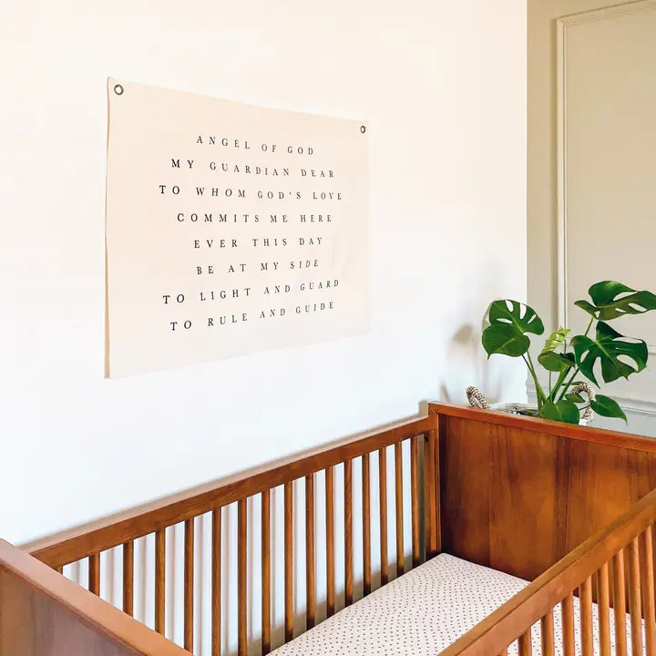 Guardian Angel Prayer Canvas