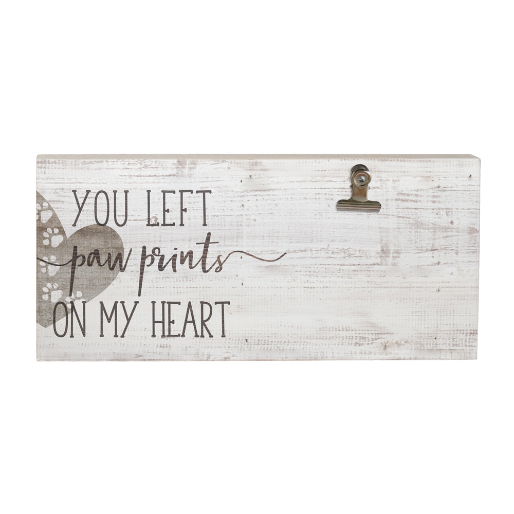 Your Left Paw Prints on My Heart Frame